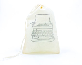 Typewriter Favor Bags Literary Poet Party Bag Book Gift Bag Read Bag Wedding Type Writer Goodie Baby Shower Author Soap Candy Jewelry Dept