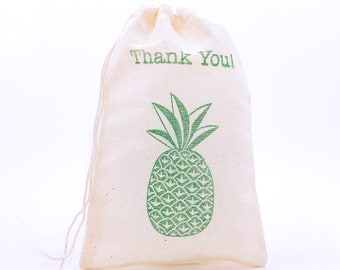 Pineapple Favor Bags Nautical Party Bag Tropical Hawaiian Hawaii Beach Wedding Welcome Bachelorette Bridesmaid Baby Birthday Goodie Gift