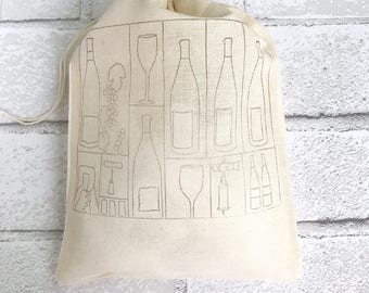 Wine Favor Bags Wine Bottle Party Bag Destination Wedding Welcome Gift Bag Vineyard Birthday Bridesmaid Thank You Bachelorette Party Goodie