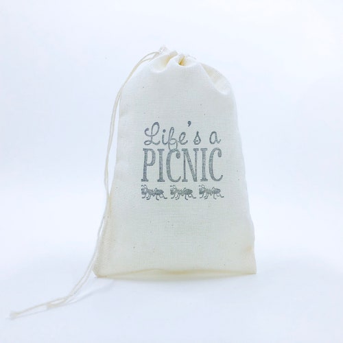 Life is a Picnic Ant Favor Bags Picnic Party Bags Outdoor Etsy