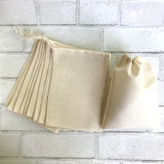 Cotton muslin bags bulk hotsell