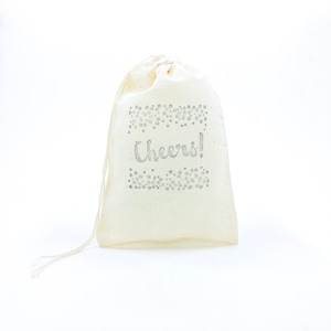 Cheers Favor Bags Bachelorette Party Bags Wedding Welcome Gift Bag Baby Shower Birthday Goodie Candy Bags Bridesmaid Gift Jewelry Soap Bag
