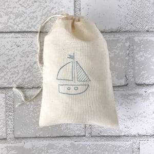 Sailboat Favor Bags Nautical Party Bags Beach Goodie Bags Ocean Gift Bags Wedding Welcome Bachelorette Birthday Party Baby Shower Candy