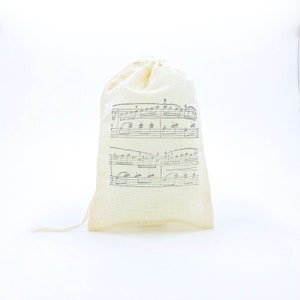 Music Sheet Favor Bags Teacher Party Bag Baby Shower Gift Bag Wedding Welcome Birthday Candy Goodie Treat Gift Thank You Jewelry Soap