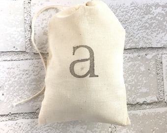 Monogram Initial Favor Bags Personalized Letter Party Bag Wedding Welcome Gift Goodie Party Candy Baby Bridal Shower Bachelorette Groomsmen