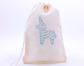 Pinata Favor Bags Birthday Party Bags Candy Goodie Gift Bag Wedding Welcome Baby Shower Bachelorette Jewelry Llama Cloth Muslin