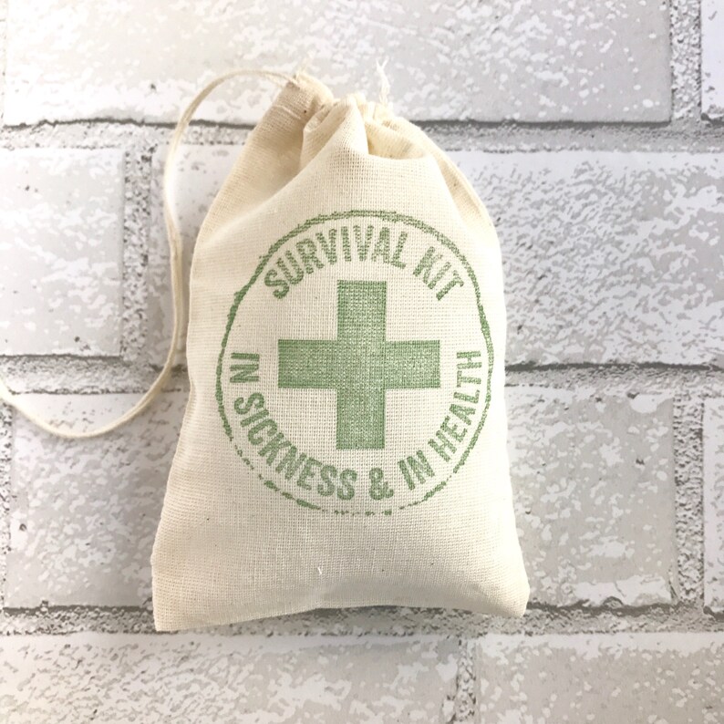 Bachelorette Favor Bags Holiday Hangover Party Bags Wedding Welcome Recovery Muslin Goodie Gift Bag Groomsmen Bachelor Survival Kit Bag