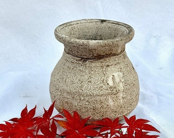 Vintage Handcrafted Clay Pottery Vase/Planter