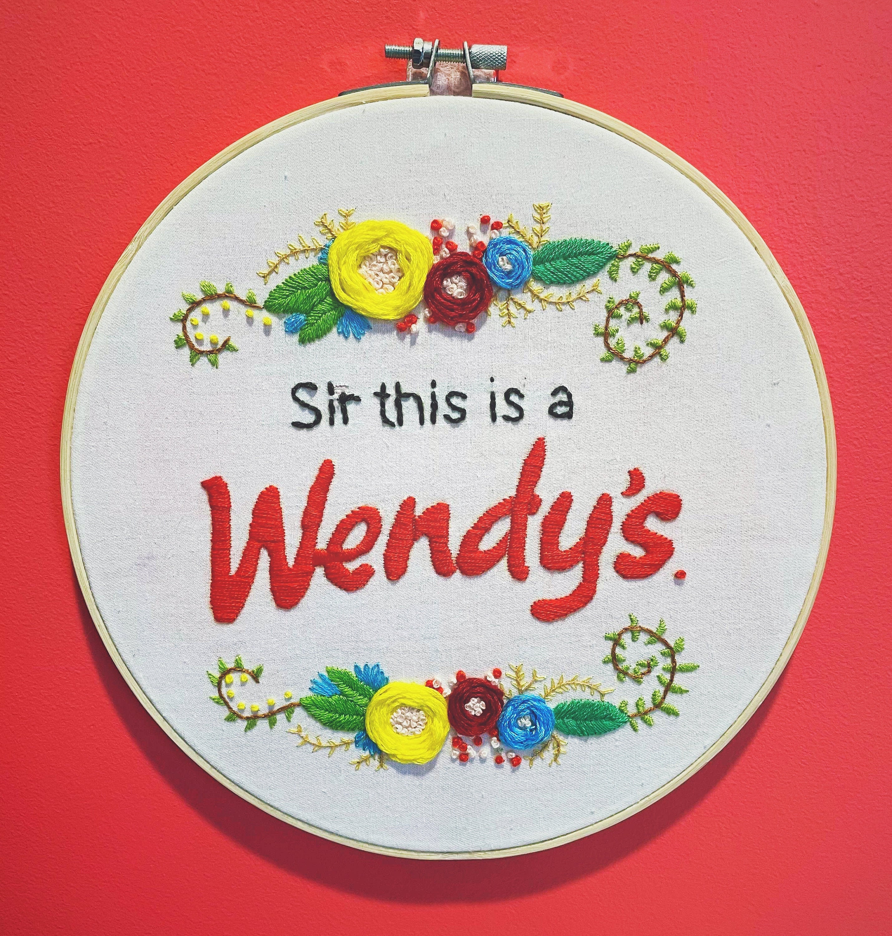 Sir This Is A Wendy S Hand Embroidery Pattern Etsy