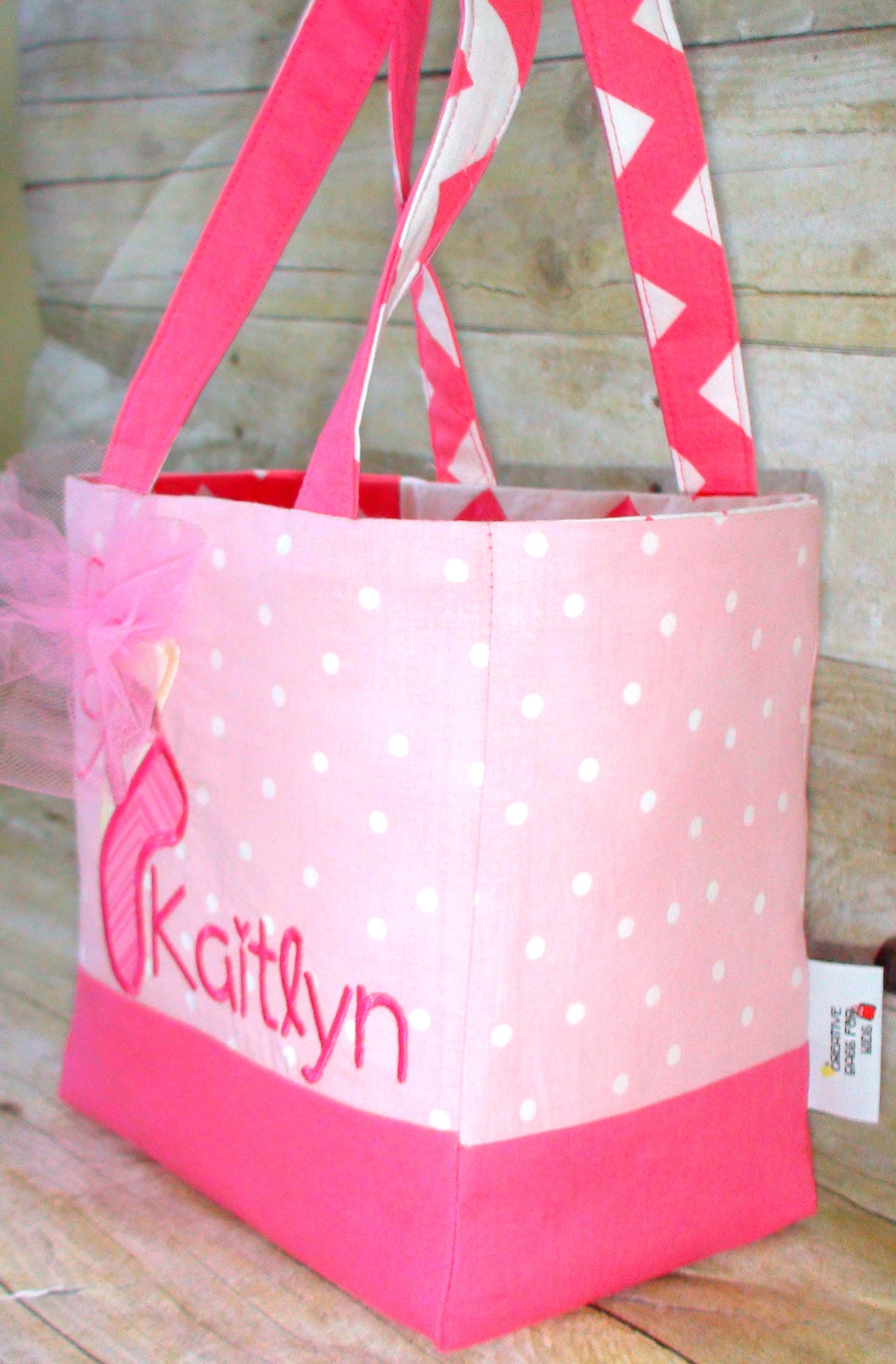 ballet bag/ ballet tote bag/ ballerina lunch bag/ personalized ballet bag/ girls purse/ girls dance bag