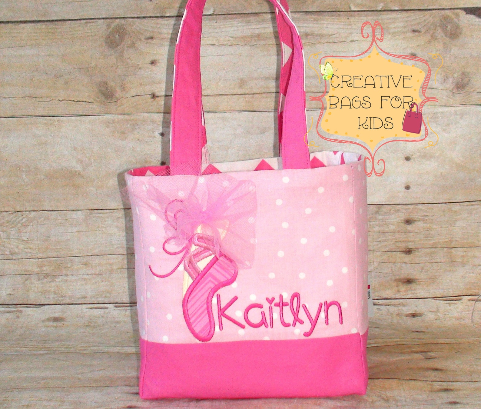 ballet bag/ ballet tote bag/ ballerina lunch bag/ personalized ballet bag/ girls purse/ girls dance bag
