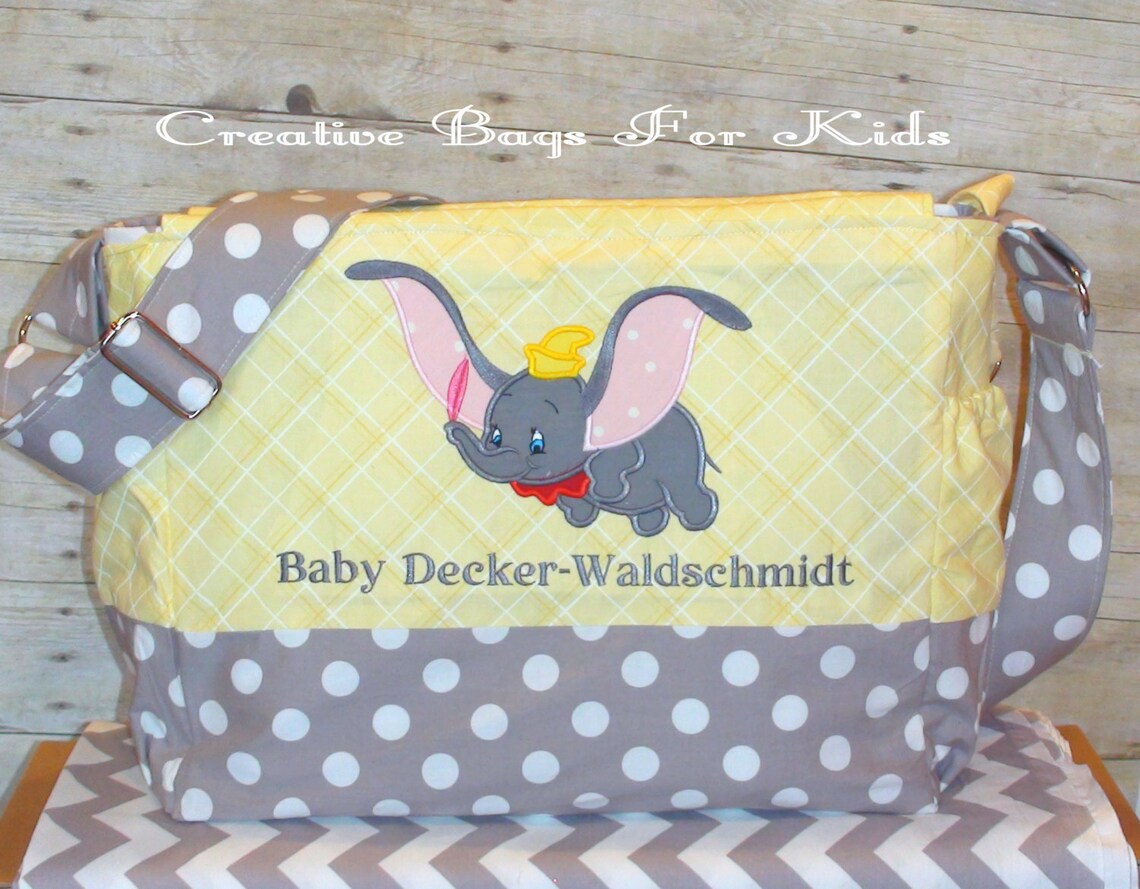 Dumbo diaper bag Diaper Bag Nappy Bag Baby Bag Etsy
