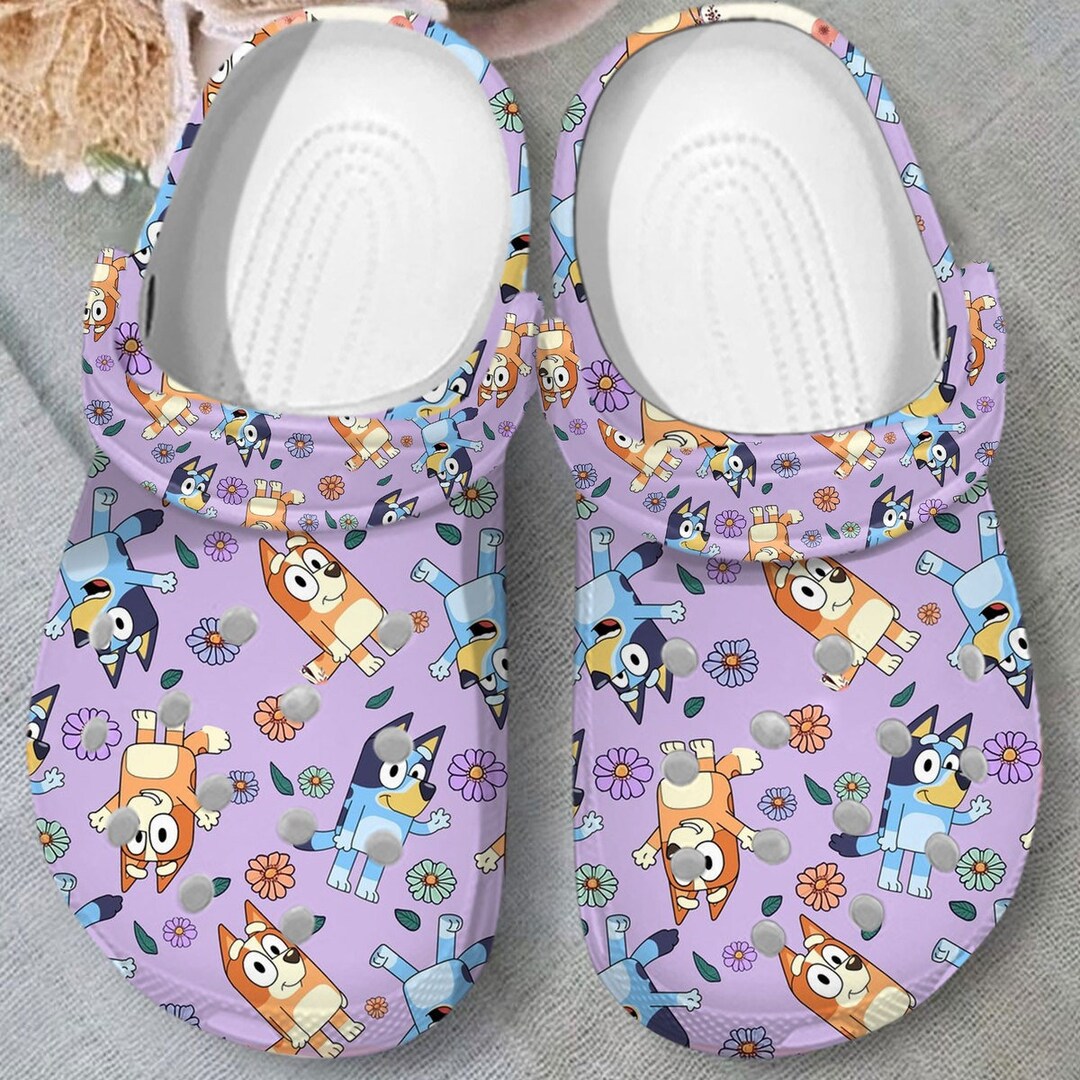 Personalized Bluey and Bingo Clog Shoes, Clogs Shoes for Men Women and ...