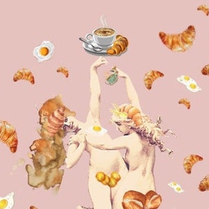 Breakfast In The Buff * Indie Perfume Oil * New * Fresh Skin * Flaky Croissant * Cappuccino Foam * Cardamom * Hazelnut Creme * French Roast