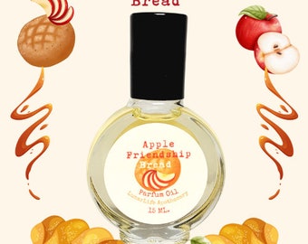 Apple Friendship Bread * Indie Perfume oil * Fresh Apple * Bread * Caramel * Honey * Oud * Steel Rollerball * Autumn Perfume * Foody Parfum