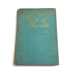 Richard Halliburtons Book Of Marvels The Occident Hardcover 1937 Signed