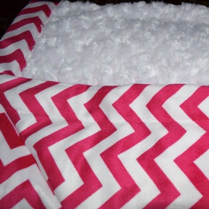 Pink & White Minky Blanket