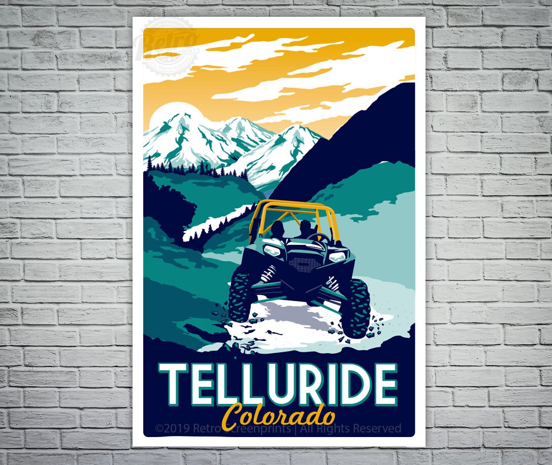 Telluride Colorado Vintage Travel Poster - Etsy