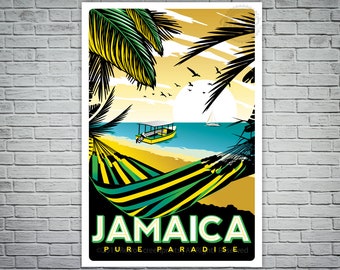 １９９９年購入　JAMAICA ジャマイカ　観光ポスター　シントラプロンテ VINTAGE RARE JAMAICA TOURIST BOARD POSTER SINTRA BRONTE 36 X