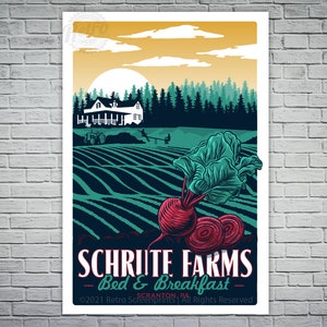 Shrute Farms Vintage Travel poster TV poster