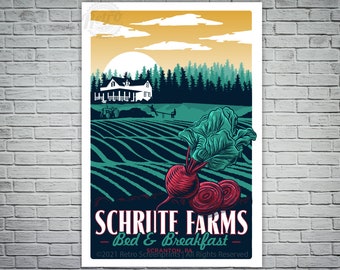 Shrute Farms Vintage Travel poster TV poster