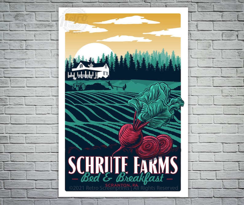 Shrute Farms Vintage Travel poster TV poster image 1