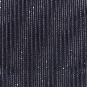 Handsome Stripe Japanese Vintage Hand Dyed Natural Indigo Handwoven Narrow Stripe Men’s Kimono Cotton Textile Remnant Rural Japan