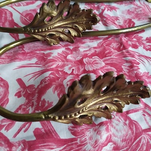 Antique Bronze Leaf Curtain Holdbacks - Chateau Chic Set