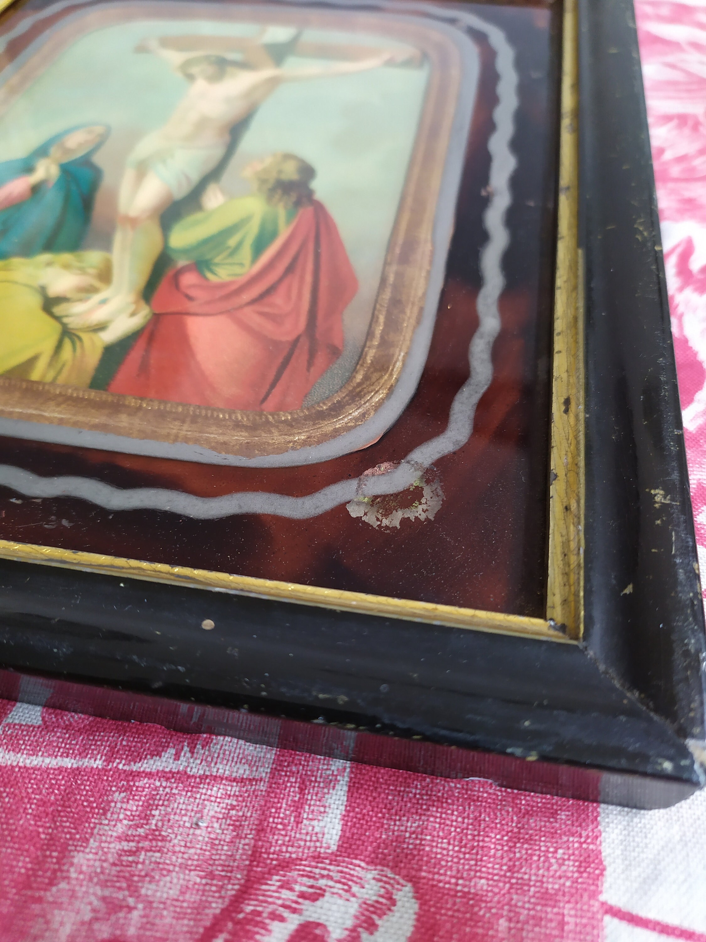 アンティークフランス額入り宗教画：ナポレオン3世様式 - Etsy 日本