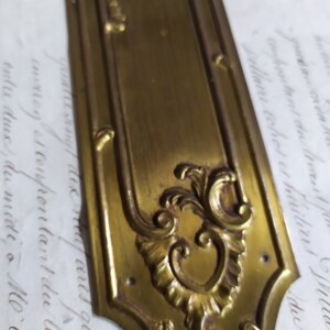 Ex Chateau Antique French Louis XV Finger Plate Empire Plaque Door Push, Finger Plates,Door Hardware, Architectural details image 5