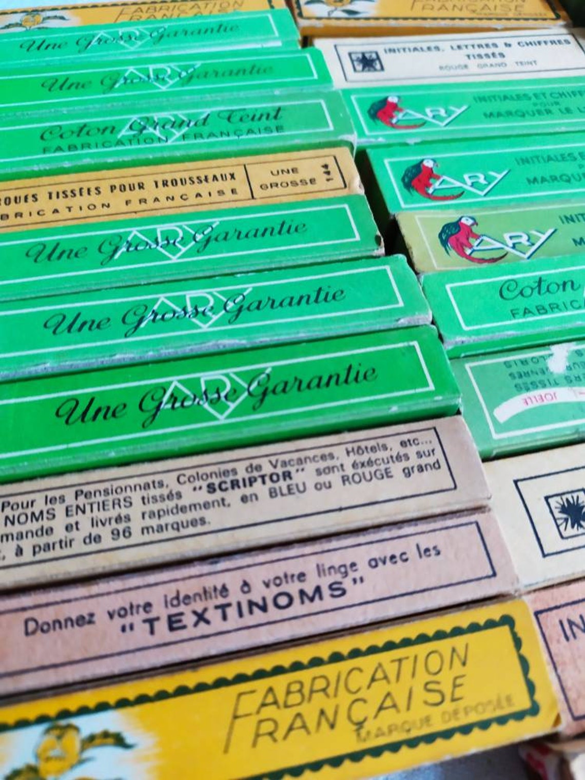 Your Choice French Laundry Linen Ribbon Monograms Markers Etsy