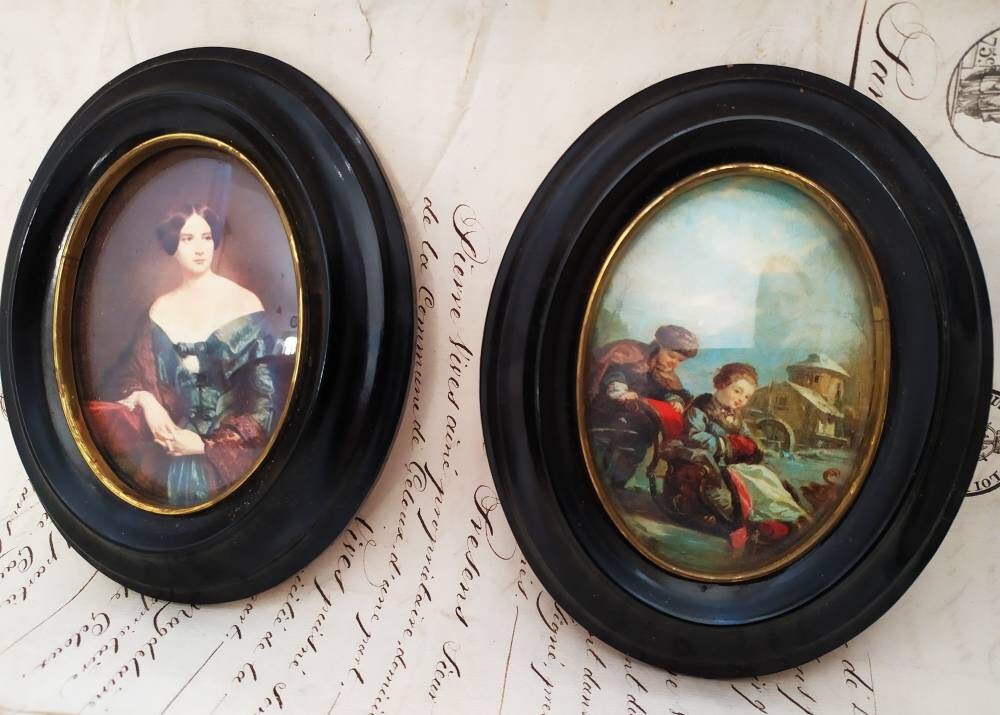 Paire d'impressions Calibrées Vintage Français Boudoir Chic, Décoration Murale Français, Décor Franç