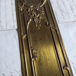 Ex Chateau Antique French Louis XV Finger Plate Empire Plaque Door Push, Finger Plates,Door Hardware, Architectural details image 4