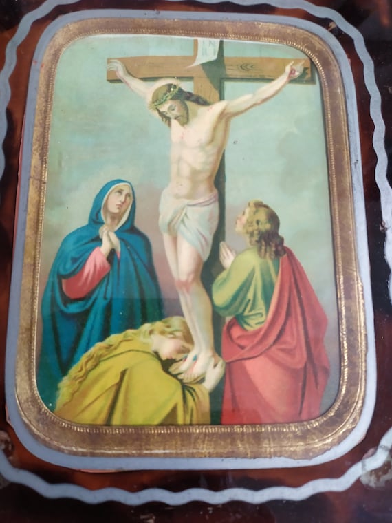 フランスナポレオン3世時代のキリストの額 アンティークフランス額入り宗教画：ナポレオン3世様式 - Etsy 日本