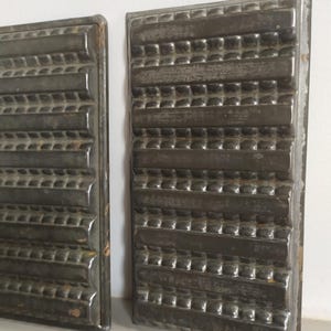 Vintage French Tinned Steel Chocolate Mold: Collectible Kitchen Decor