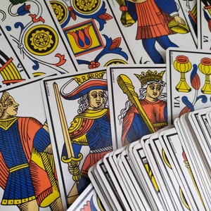 Tarot de Marseille, French fortune telling cards, Gimaud Tarots, Made in France