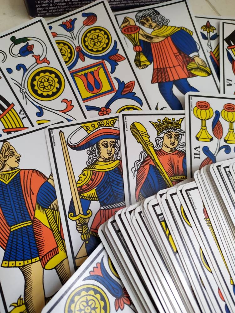 Tarot de Marseille, Cartes Voyance Français, Tarots Gimaud, Made in France