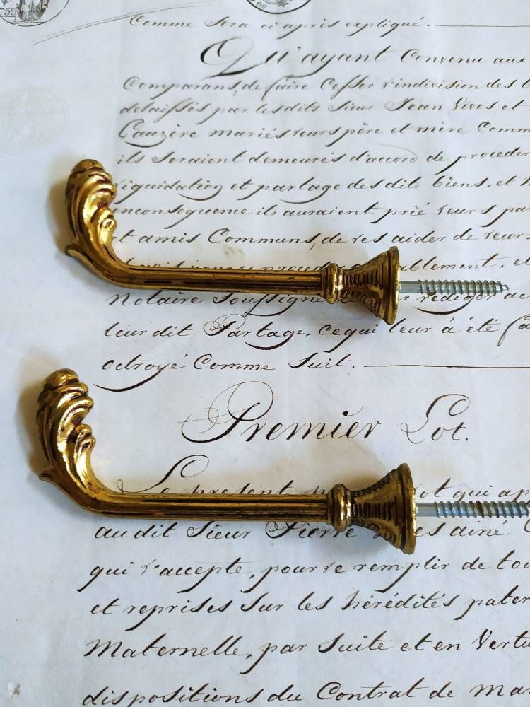 Fabuleux et Très Français Paire de Porte-Rideaux Style Louis Xv - Grand 10 cms 4