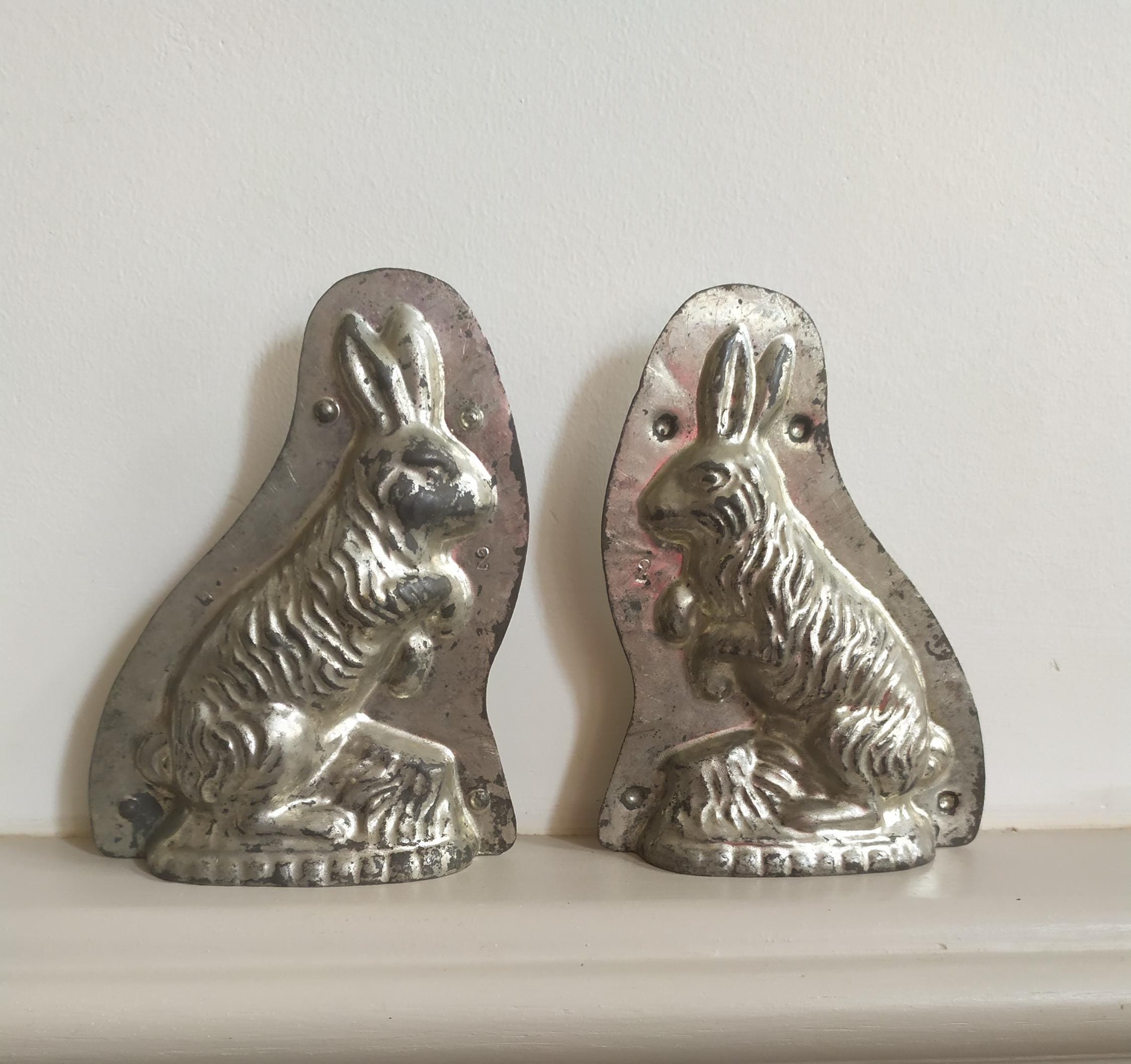 ドイツ　ヴィンテージ　チョコモールド　ウサギ　イースターバニー ヴィンテージドイツ製ウサギのチョコレート型：イースター