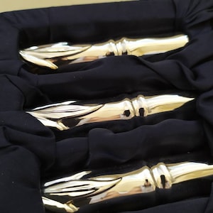 Stunning Set of Six SILEA High Quality  Vintage  Silver Plated  Bamboo Design Knife Rests, Wedding or New Home / House Warming Gift