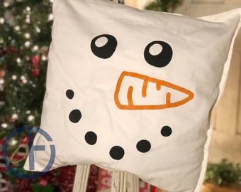 Painted Snowman Face Etsy