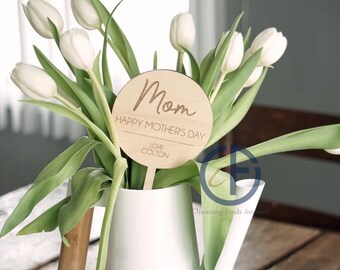 Bouquet Sign | Mom Gift | Grandma Gift | Flower Sign | Plant Marker | Mother's Day Gift