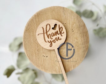 Thank You Bouquet Marker | Teacher Gift | End of Year Gift | Flower Sign | Plant Marker | Bouquet Sign