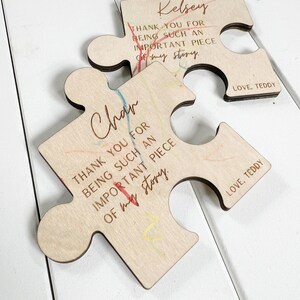Puzzle Piece Magnet | Thank You | Teacher Gift | Therapist Gift ...