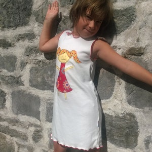 Cool Cotton Summer Dress, Girls Sleeveless Beach Dress Coverup