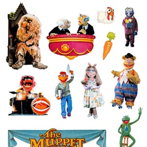 Vintage Muppet Show Vinyl Sticker Sheet