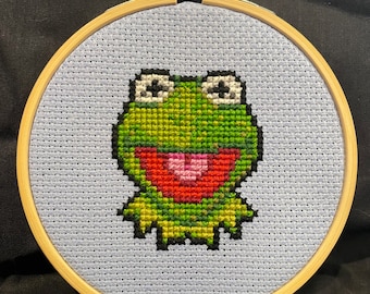 Kermit The Frog Cross-Stitch Pattern PDF