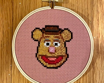 Fozzie Bear Cross-Stitch