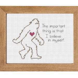Bigfoot Cross-Stitch Pattern Download