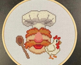 Swedish Chef Cross-Stitch